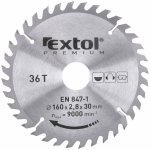 EXTOL PREMIUM Kotouč pilový s SK plátky, O 160x2,6x30mm, 36T (8803215) – Hledejceny.cz