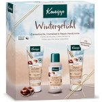 Kneipp Winter Feeling Capuacu Nut & Vanilla sada pěna do koupele Winter Feeling 100 ml + krém na ruce Winter Feeling 75 ml + sprchový gel Winter Feeling 75 ml pro ženy – Sleviste.cz