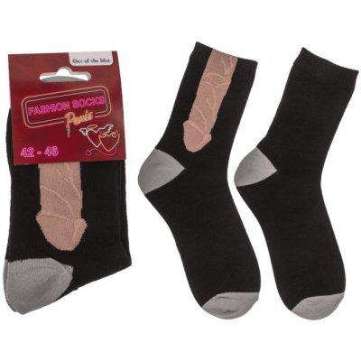 Ptákoviny CB Ponožky s penisem černé – Zboží Dáma