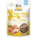 Brit Raw Treat Cat Hair & Skin Fish & Turkey 40 g – Sleviste.cz