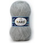 Nako Pletací příze Nako Mohair Delicate 195 - šedá