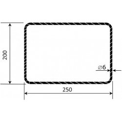 Třmínek R6 250 x 200 mm