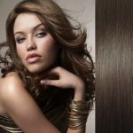 Vlasy pro metodu Pu Extension TapeX Tape Hair Tape in 50cm tmavě hnědé – Zboží Dáma