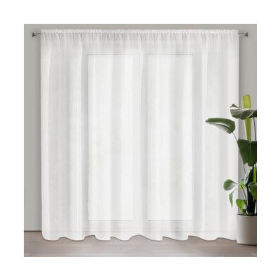 EUROFIRANY ZÁCLONA NA PÁSCE REBECCA 350X250 CM KRÉMOVÁ – Hledejceny.cz