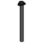 Element System Nábytková noha kulatá O 60x900 mm černá – Zboží Mobilmania