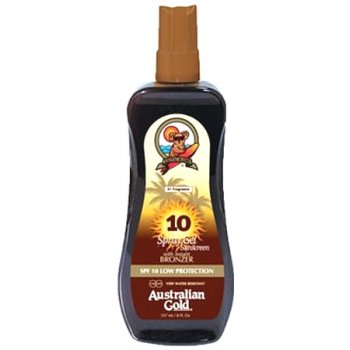 Australian Gold Sunscreen spray Gel Bronzer SPF10 237 ml