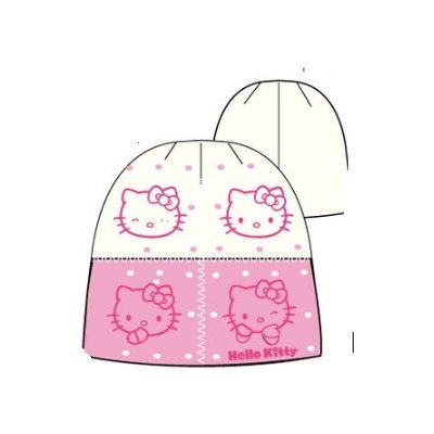 Zimní čepice Hello Kitty růžovo bílá – Zbozi.Blesk.cz
