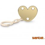 Suavinex klip šperk srdce Joy zlatá – Hledejceny.cz