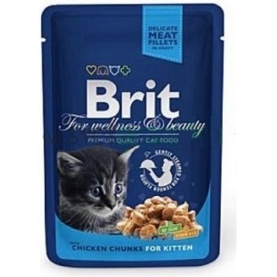 Brit Premium Kitten Chicken Fillets & Gravy 100 g – Zboží Mobilmania