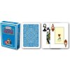 Hrací karty - poker Modiano 2 rohy 100% plastové Světle modré