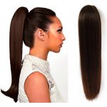 Clip in culík se skřipcem rovný 60 cm tmavě hnědý – Hledejceny.cz