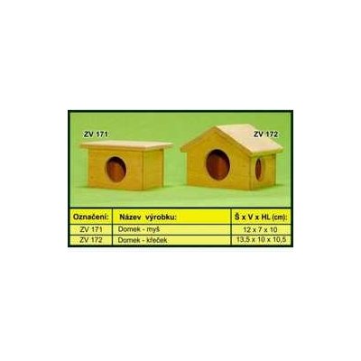 Trixie domek pro křečka PÉŤU 13,5 x 10 x 10,5 cm – Zboží Mobilmania
