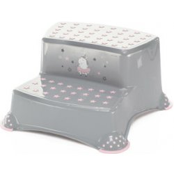 Dvojstupínek k WC/umyvadlu "Unicorn", Grey/Pink