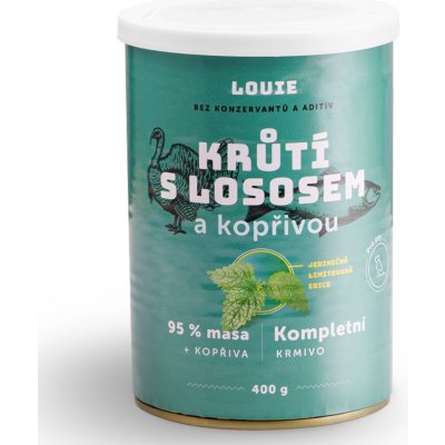 Louie Krůtí s lososem a kopřivou 400 g – Hledejceny.cz