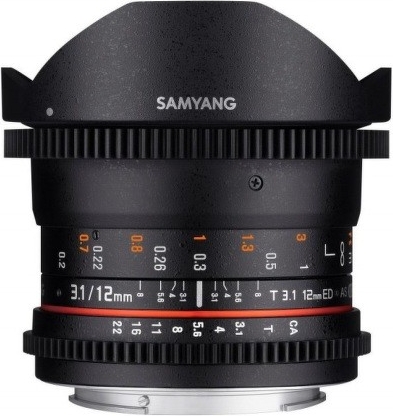 Samyang 12mm T3,1 ED AS NCS VDSLR FishEye Fujifilm X