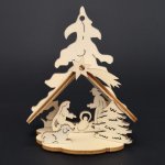 Amadea Dřevěný 3D betlém 8 cm – Hledejceny.cz