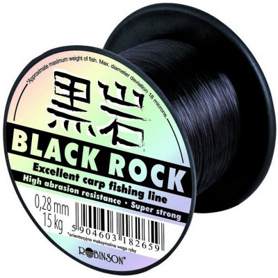 Robinson Black rock 600 m 0,26 mm 13 kg – Zboží Mobilmania