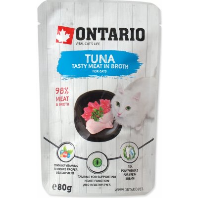 Ontario Cat Tuna in Broth 80 g – Zbozi.Blesk.cz