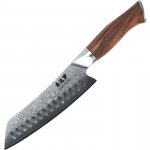 Gudaro Damaškový kuchyňský nůž TAKUMI 7", 67 vrstev oceli, délka 17,5cm, ořech GD1003-D – Hledejceny.cz