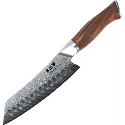 Gudaro Damaškový kuchyňský nůž TAKUMI 7", 67 vrstev oceli, délka 17,5cm, ořech GD1003-D – Hledejceny.cz