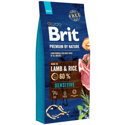 BRIT dog Premium By Nature SENSITIVE LAMB & RICE - 15kg