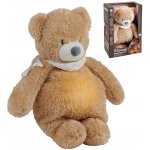 Nattou usínaček plyšový hudební se světýlkem a senzorem pláče 4v1 Sleepy Bear Pale Brown – Zbozi.Blesk.cz