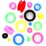 Šperky eshop tunel do ucha flexi kotouče B8.7 růžová – Zboží Mobilmania