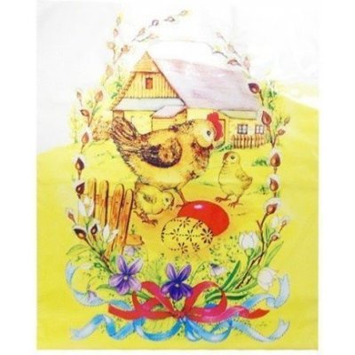 Lika Velikonoční taška - Slepička na dvorku - 35 x 42 cm