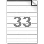 Rayfilm R0100.0503A samolepící 70x25,4mm bílé 100 listů – Zboží Dáma