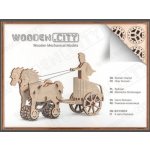 Wooden City 3D mechanické puzzle - Rímský vuz WR301 74 ks – Hledejceny.cz