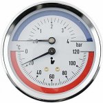 Steno Termomanometr 0-4bar, 0-120°C,1/2" zadní vývod 1455 – Hledejceny.cz