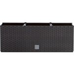 Samozavlažovací květináč RATO CASE hnědý 51,4x19x18,6 cm – Sleviste.cz