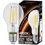 Berge LED žárovka s vláknem E27 15W neutrální bílá ZF-E27-A70-15W-4000K – Zboží Živě