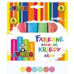 JUNIOR Křídy barevné/chodníkové JUNIOR kulaté 6 ks – Zboží Dáma