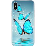 Butterfly silikonové kryty pro Apple iPhone 11 Pro Barva: Modrá – Sleviste.cz