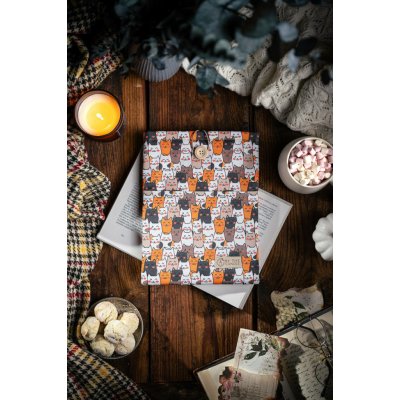 Látkový obal na knihy booksleeve Kočky oranžové – Zboží Mobilmania