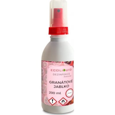 Ecoliquid Antiviral dezinfekce na ruce sprej granátové jablko 200 ml