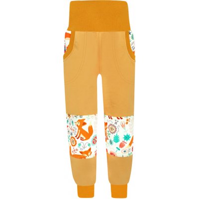 V Mart Slim tepláky s dvojitými koleny Lišky Oranžová – Sleviste.cz