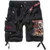 Pánské kraťasy a šortky Brandit kraťasy Iron Maiden Savage shorts The Number of The Beast black edition černé