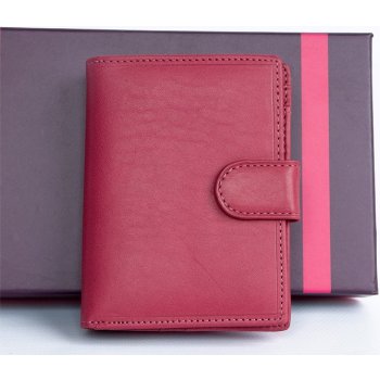 IL Giglio italská kožená peněženka růžová