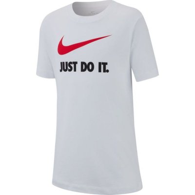 Nike B NSW Tee Just Do It Swoosh white university red – Zboží Mobilmania