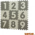 Baby Dan Hrací podložka puzzle 90x90 cm Grey s čísly 2020 – Zboží Dáma