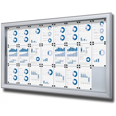Jansen Display Venkovní uzamykatelná informační vitrína 24 x A4 – Zboží Živě