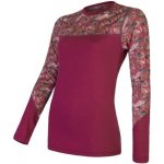 Sensor Merino Impress long sleeve fialová – Zboží Dáma