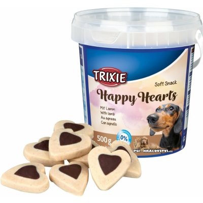 Trixie Soft Snack Happy Hearts srdíčka jehněčí s rýží, 500 g – Zbozi.Blesk.cz