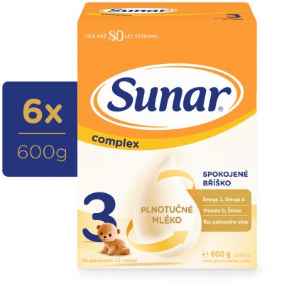 Sunar 3 complex 6 x 600 g – Hledejceny.cz