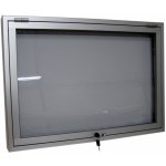 Expoint závěsná vitrína s úzkým profilem s otvíráním nahoru 1 x B1, 830 x 1130 x 69 mm – Zboží Živě