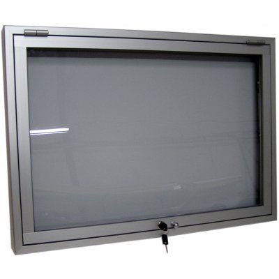 Expoint závěsná vitrína s úzkým profilem s otvíráním nahoru 1 x B1, 830 x 1130 x 69 mm – Zboží Živě