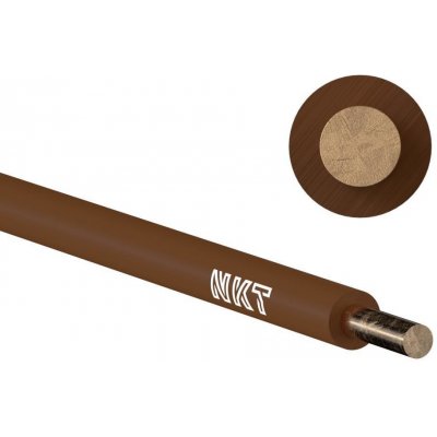 NKT CY H07V-U 1,5 hnědý 1 m – HobbyKompas.cz