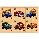 DINO Dřevěné puzzle Tatra 6x4 dílky